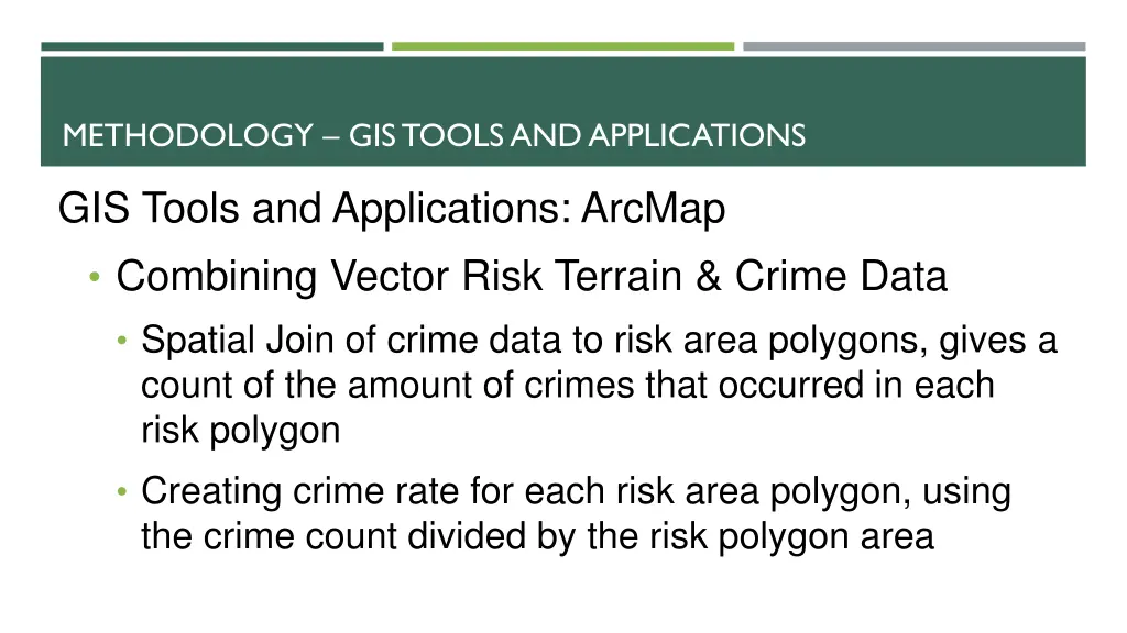 methodology gistools and applications 2
