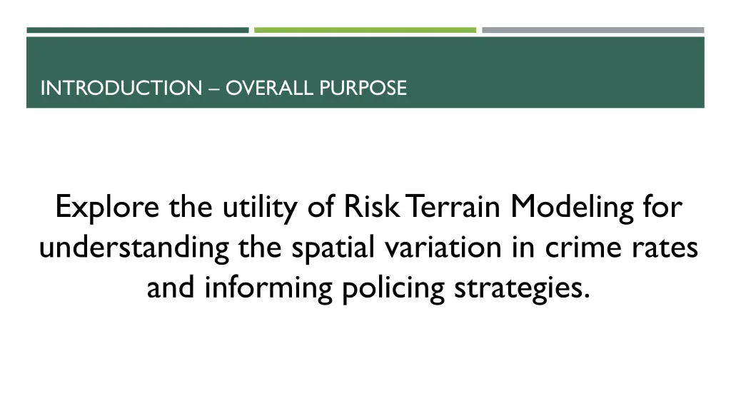 introduction overall purpose