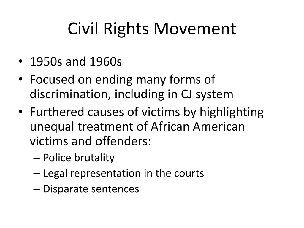 civil rights movement