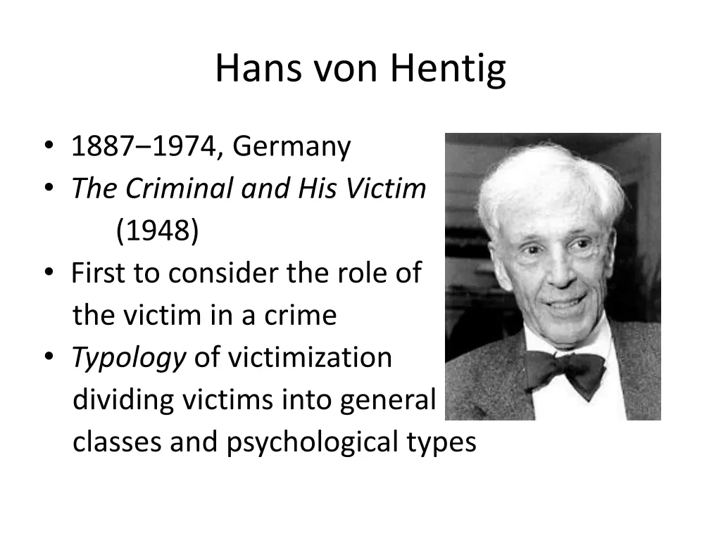 hans von hentig