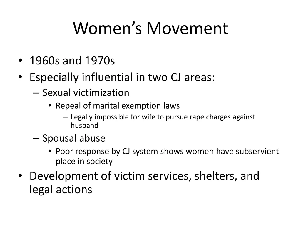 women s movement