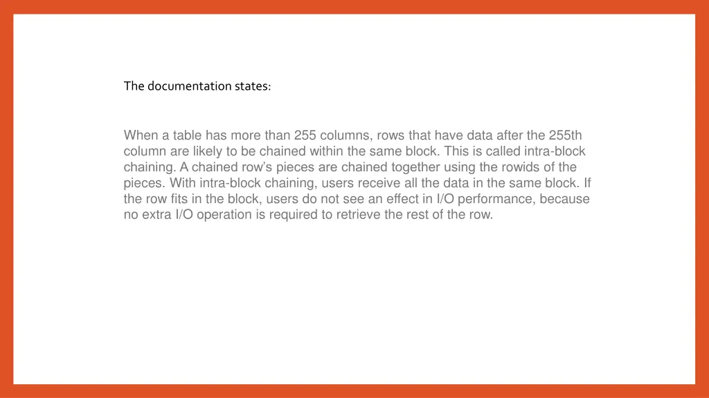 the documentation states