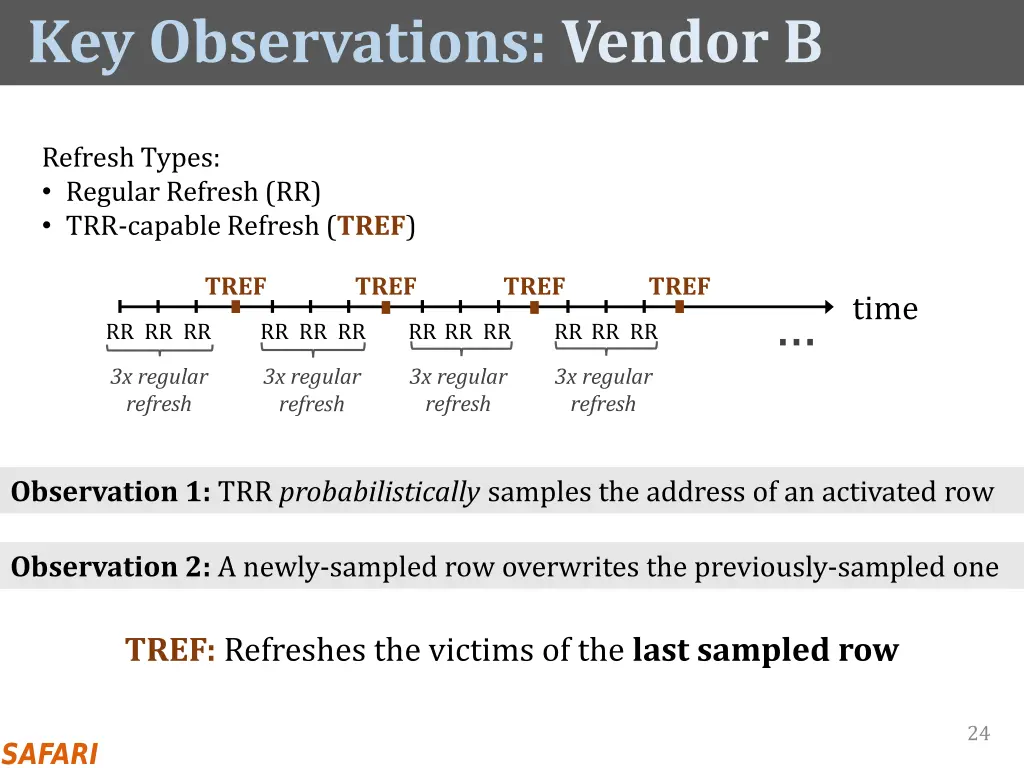 key observations vendor b