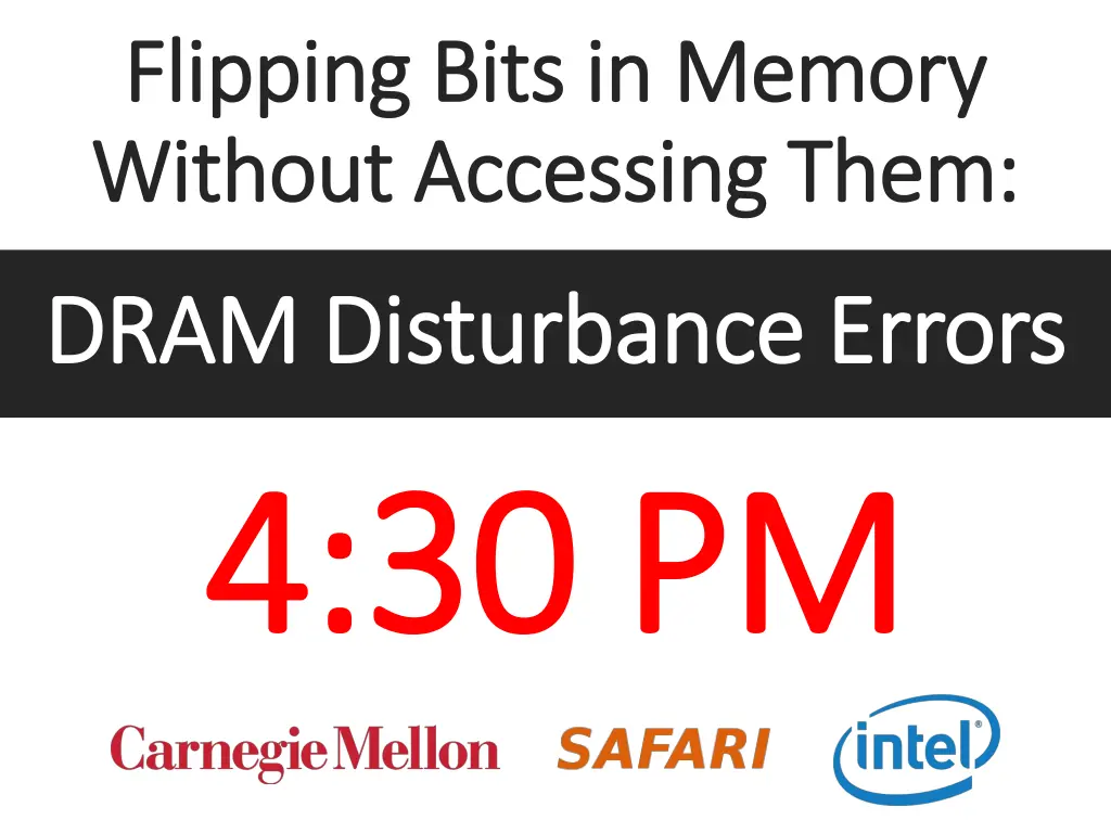 flipping bits in memory flipping bits in memory 1