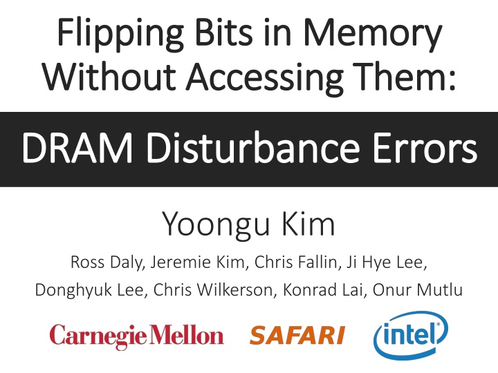 flipping bits in memory flipping bits in memory