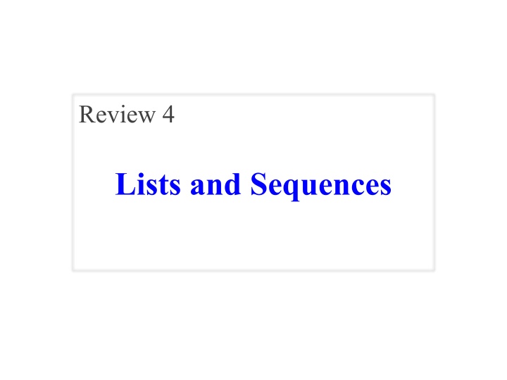 review 4