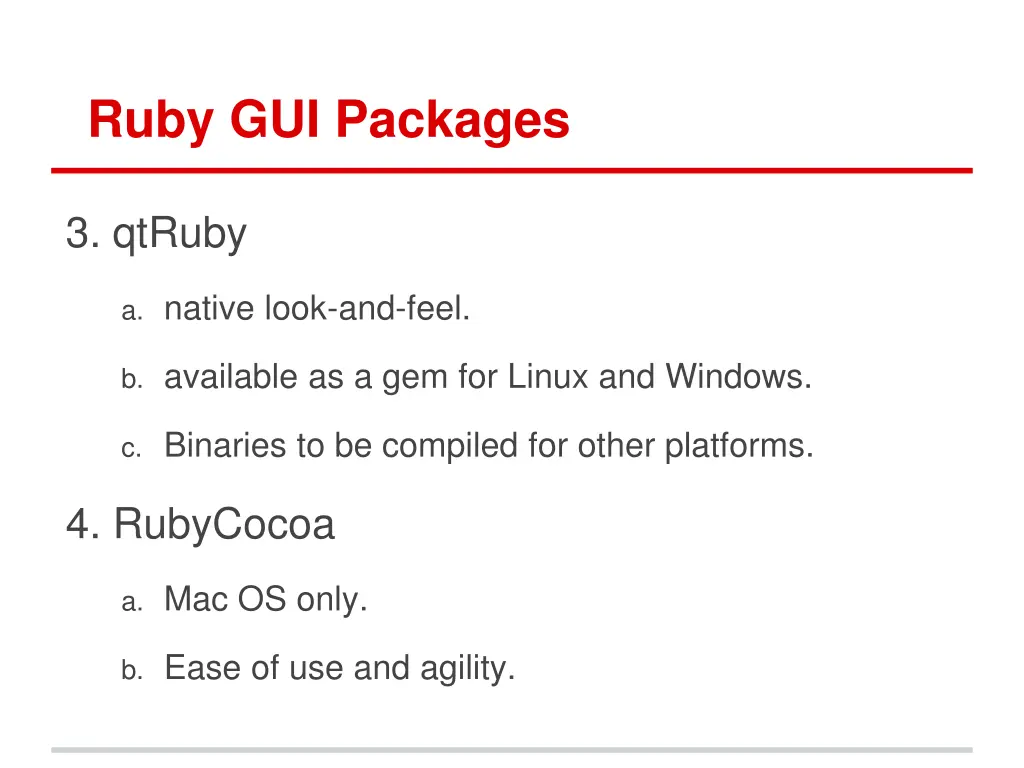 ruby gui packages 1