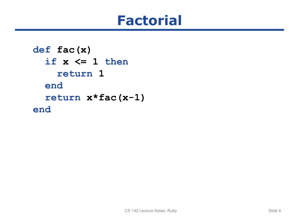 factorial