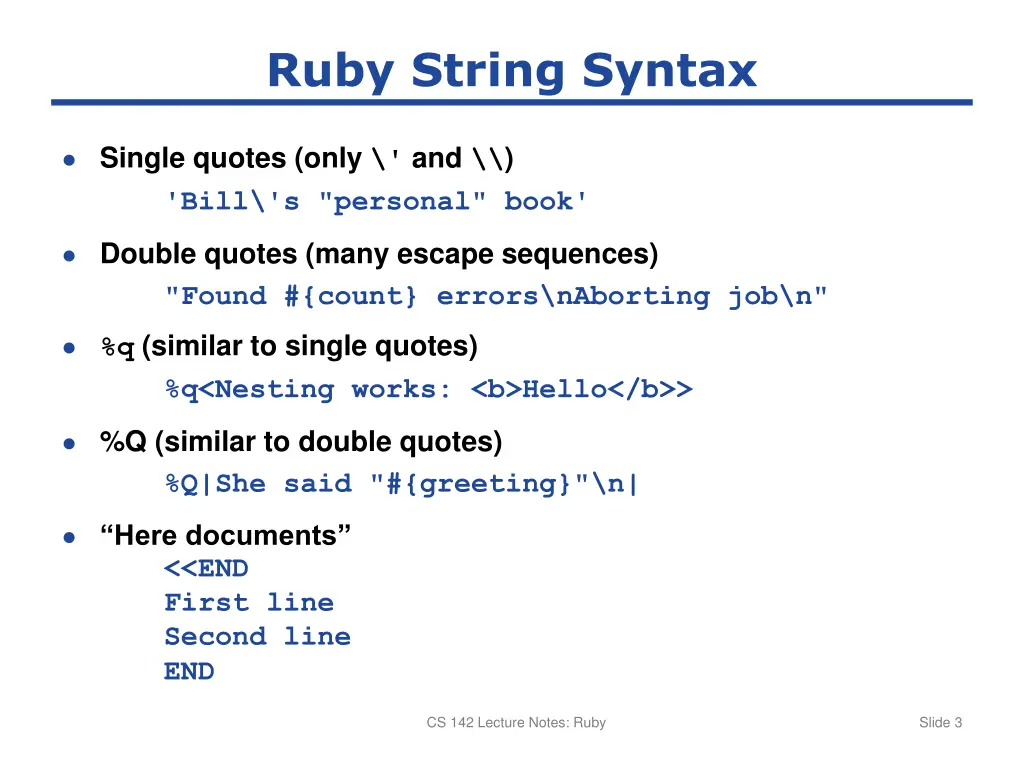 ruby string syntax