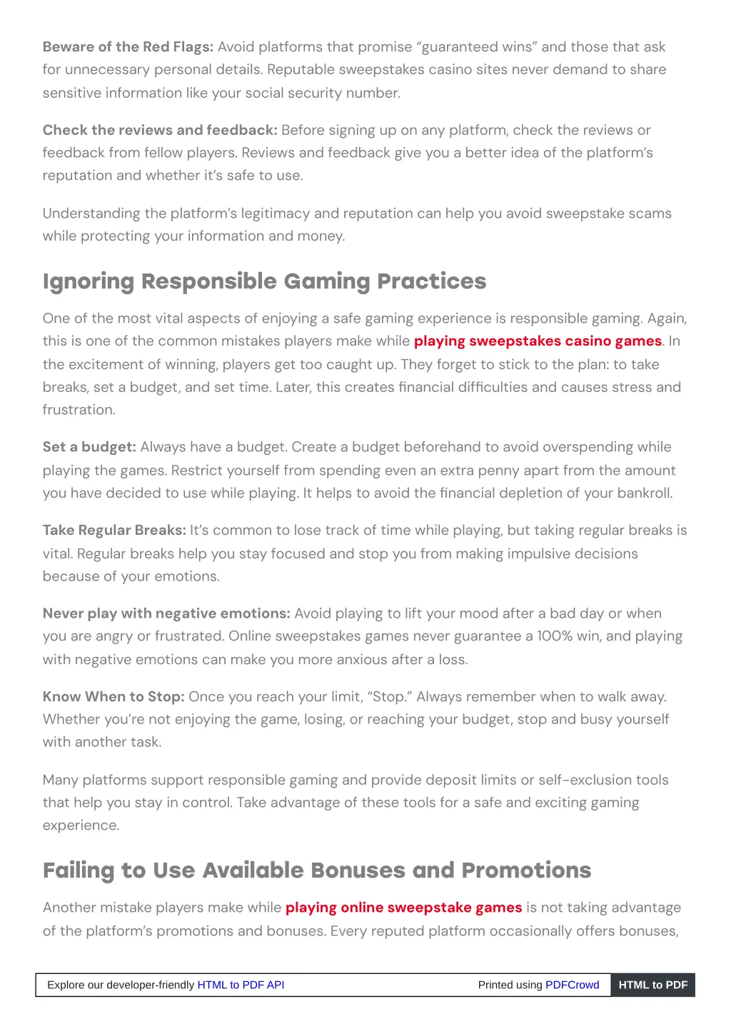 beware of the red flags avoid platforms that