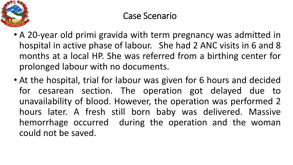 case scenario case scenario