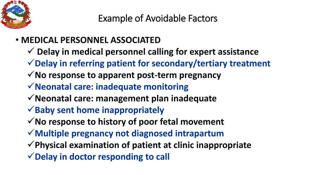 example of avoidable factors example of avoidable 3