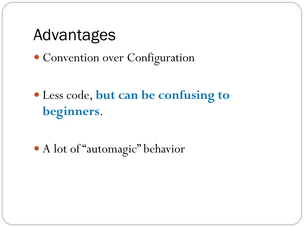 advantages