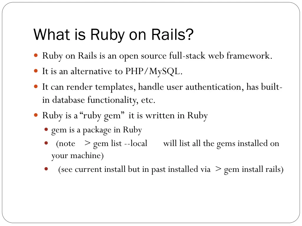 what is ruby on rails