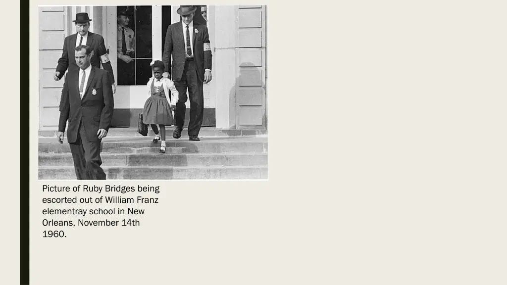 picture of ruby bridges being escorted