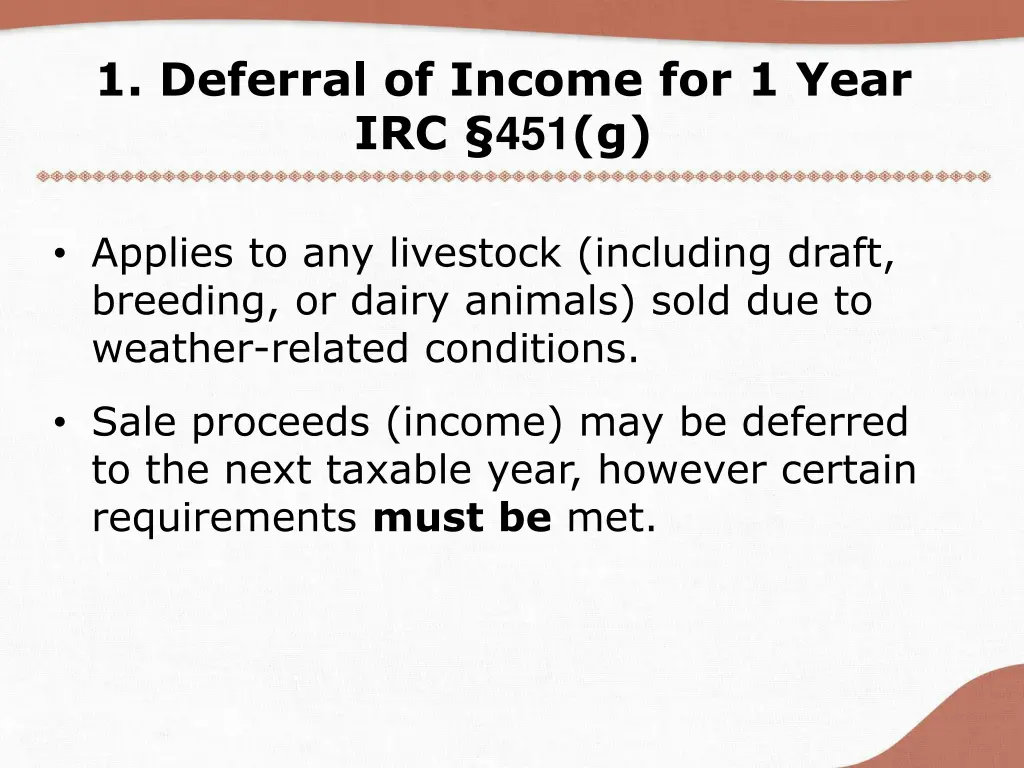 1 deferral of income for 1 year irc 451 g