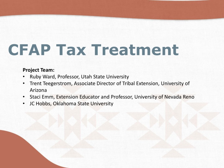 cfap tax treatment