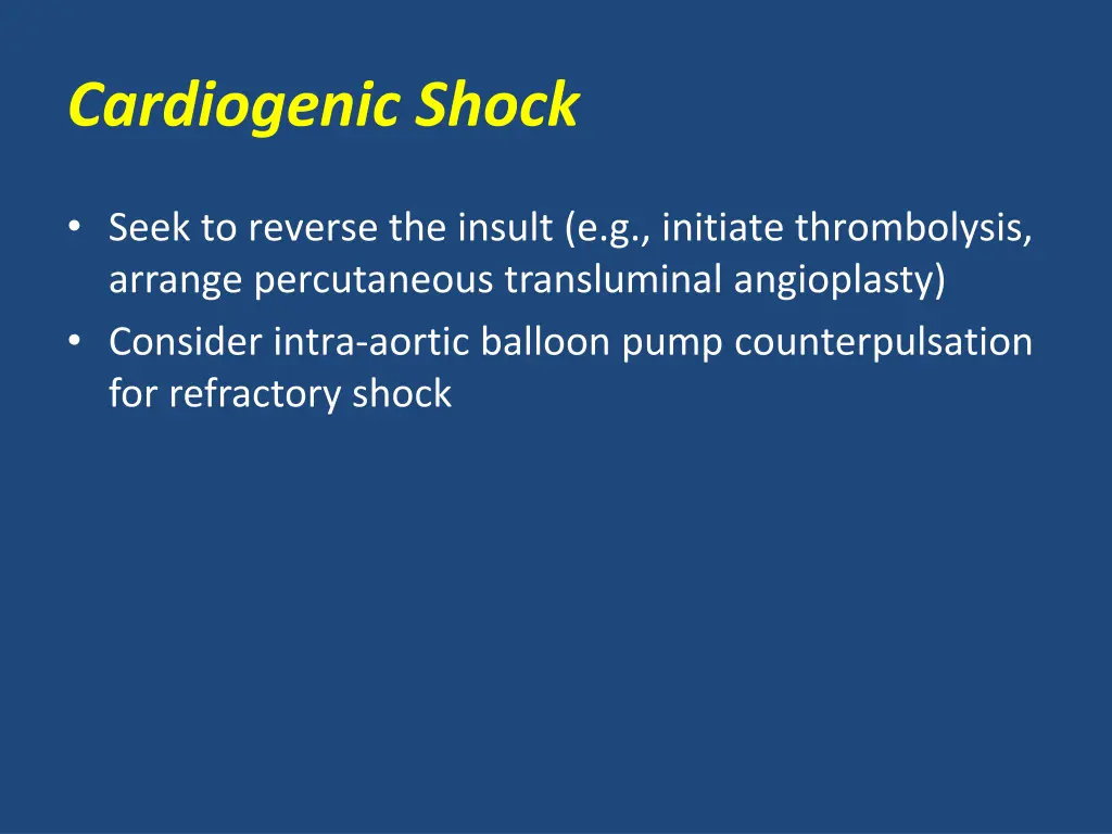 cardiogenic shock 1