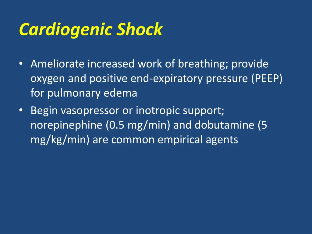 cardiogenic shock