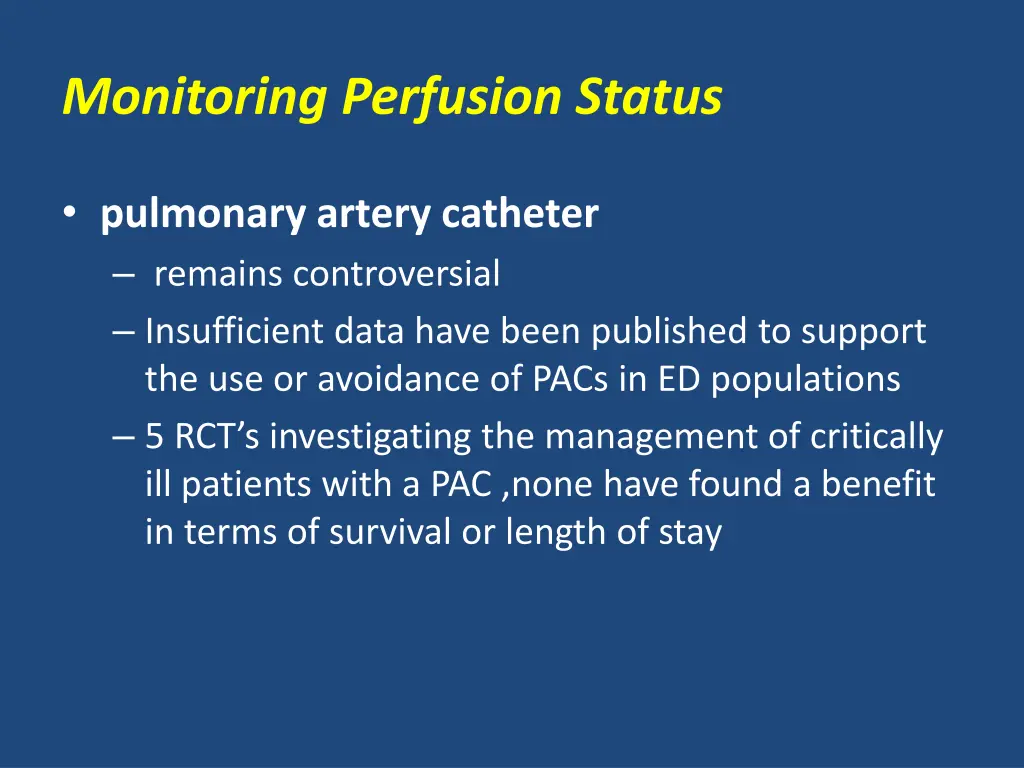 monitoring perfusion status 2