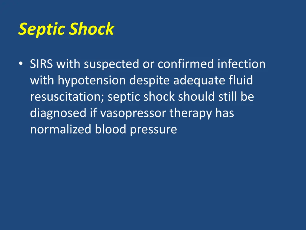 septic shock