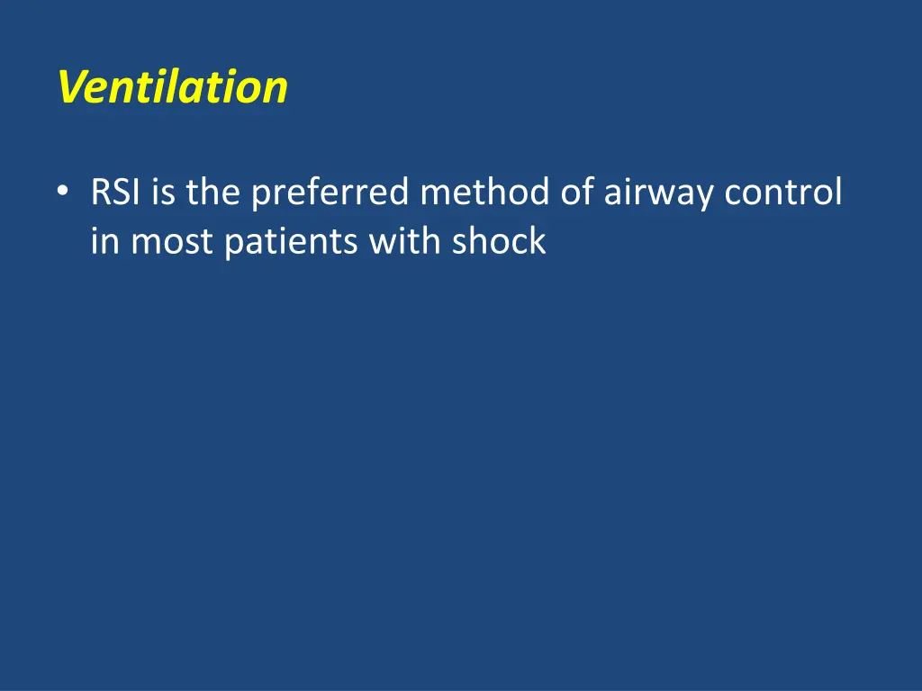 ventilation