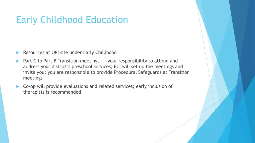 early childhood education