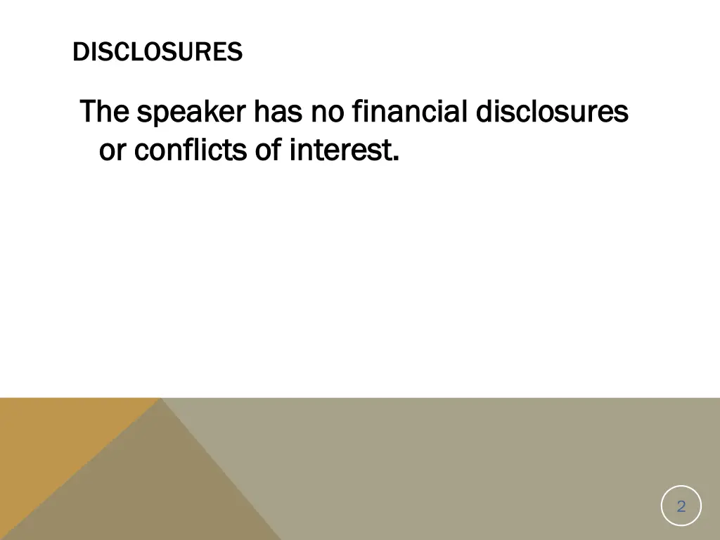 disclosures