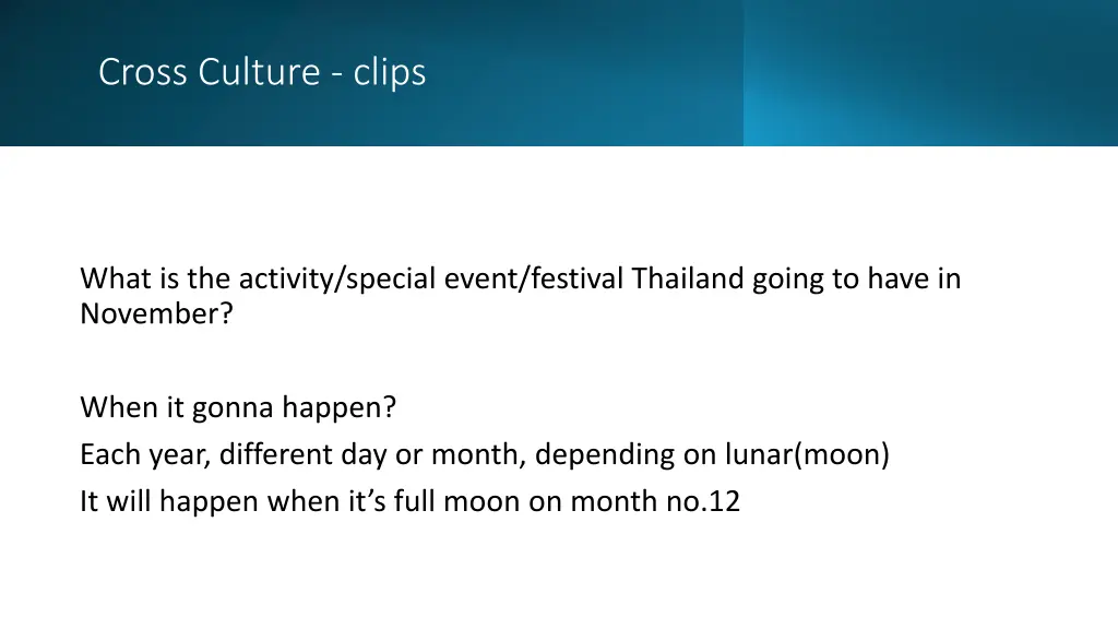 cross culture clips 1