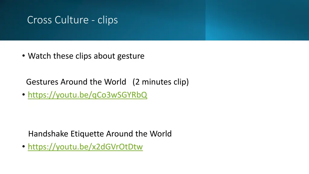 cross culture clips
