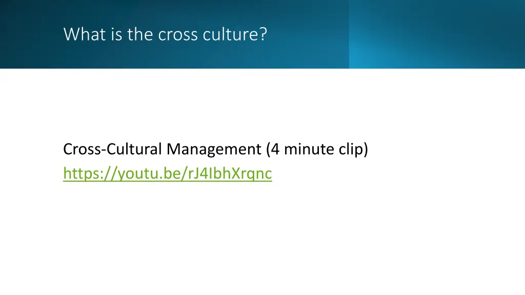 what is the cross culture