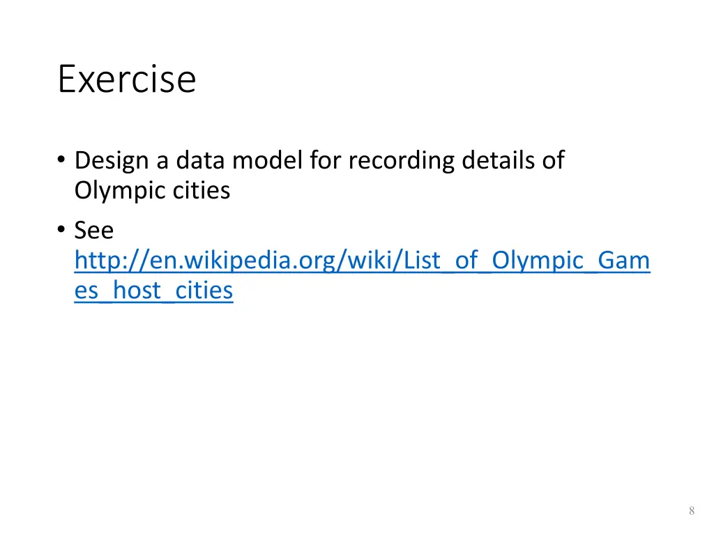 exercise 1