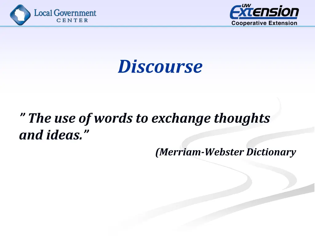 discourse