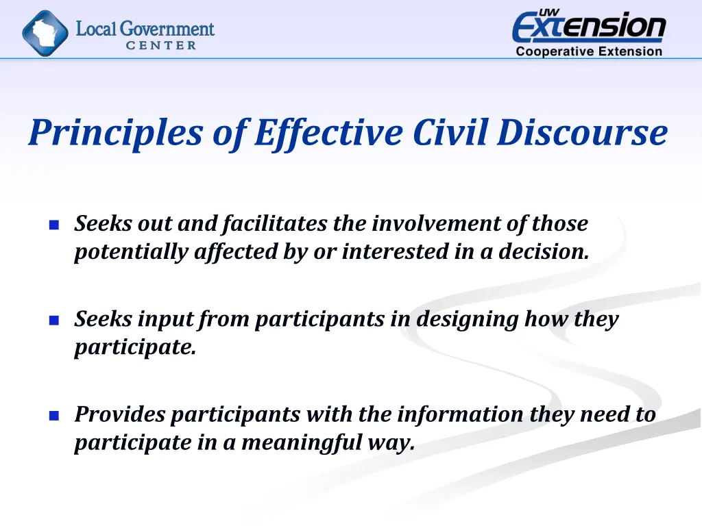 principles of effective civil discourse 1