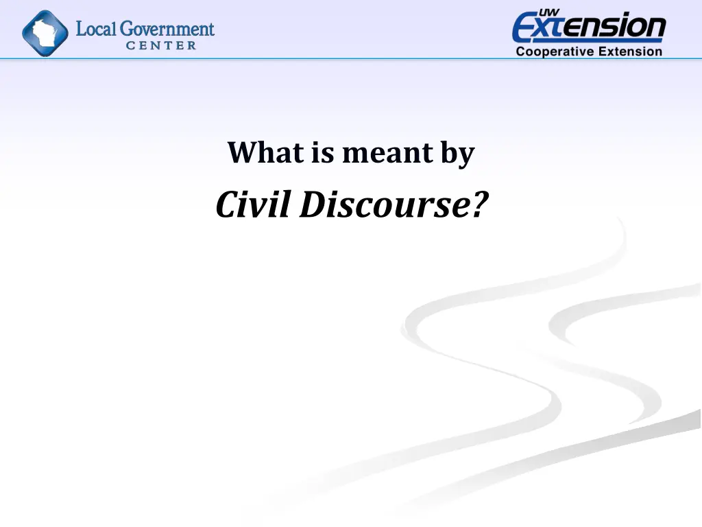 what is meant by civil discourse