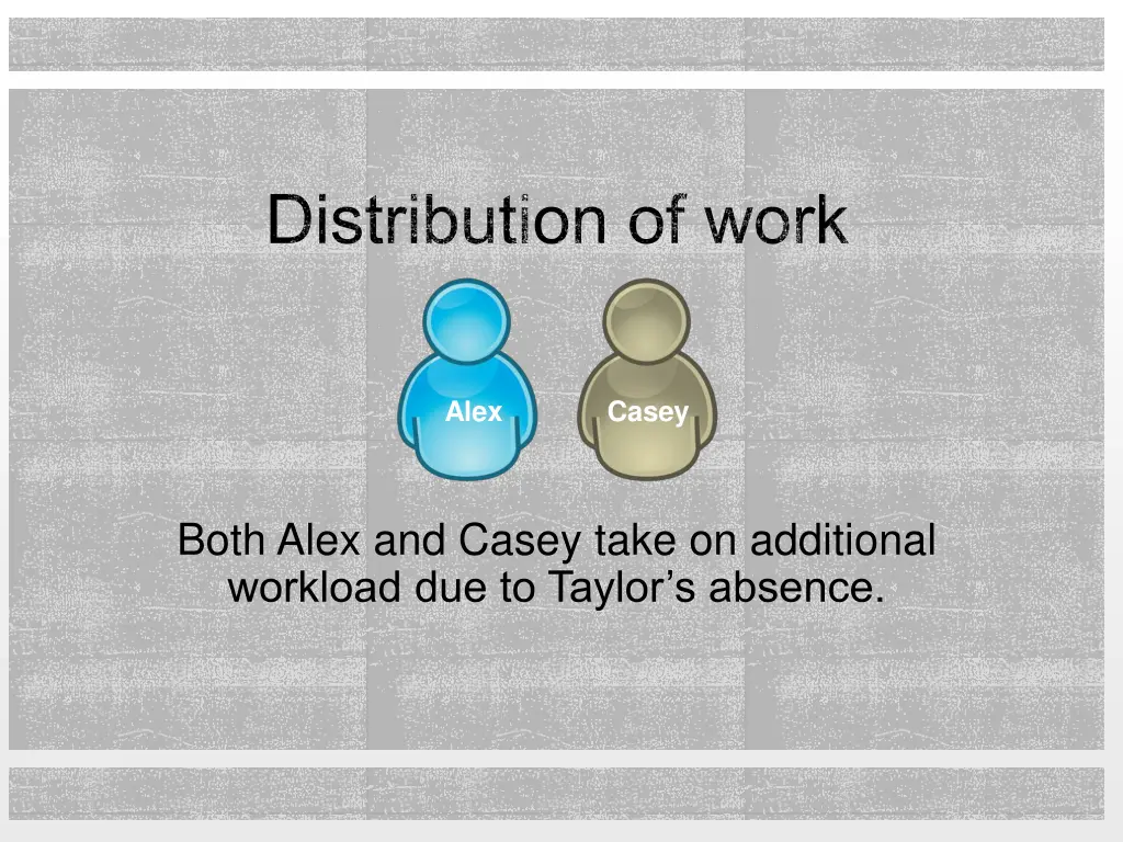 distribution of work