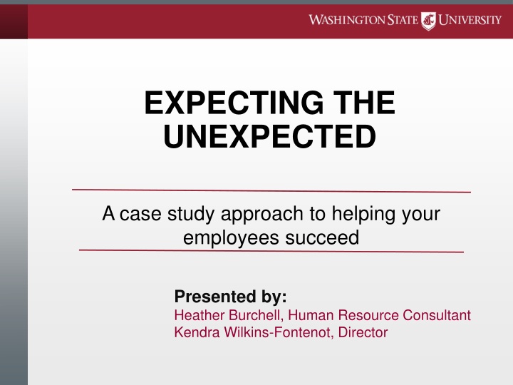 expecting the unexpected