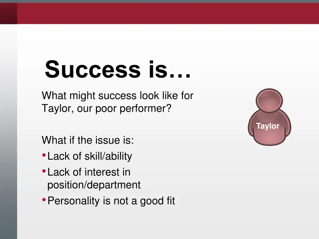 success is 1