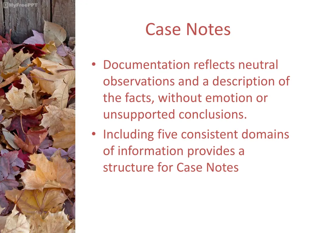 case notes 1