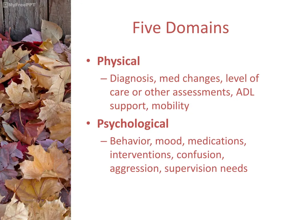 five domains