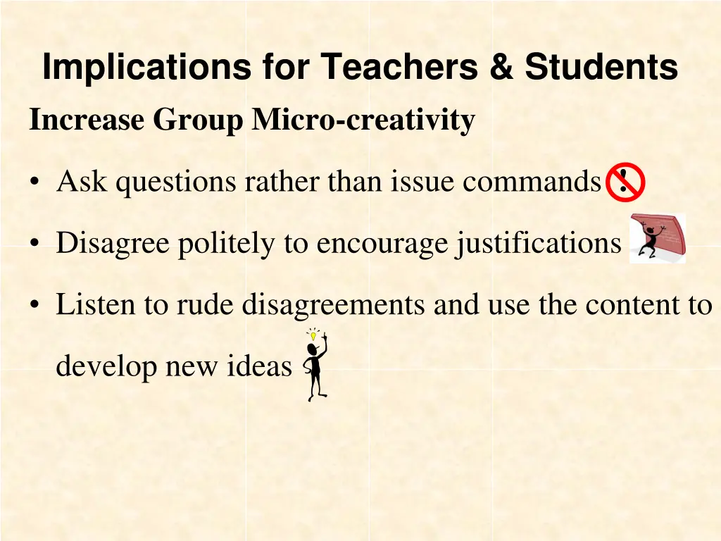 implications for teachers students