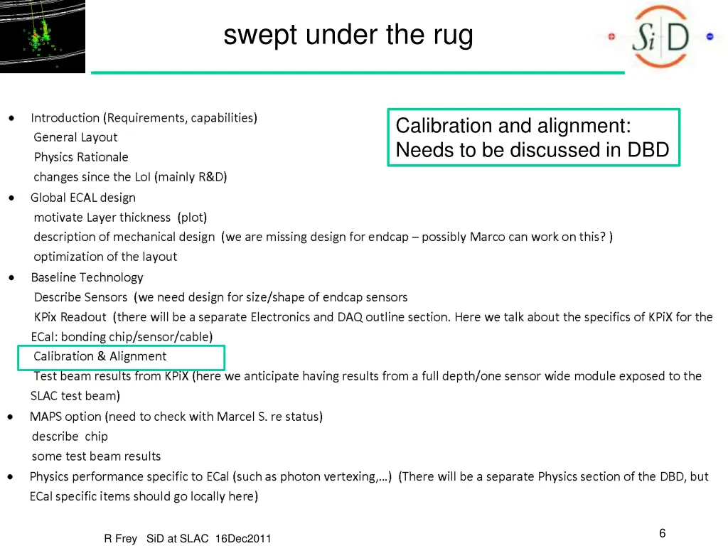 swept under the rug