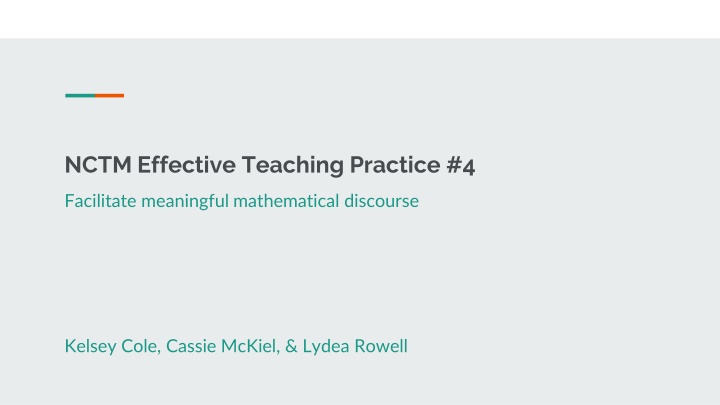 nctm effective teaching practice 4