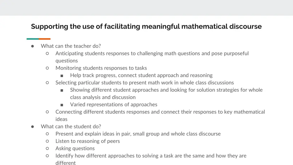 supporting the use of facilitating meaningful