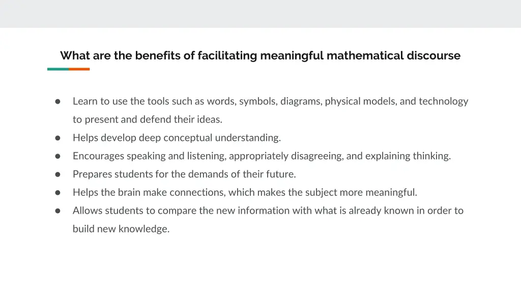 what are the benefits of facilitating meaningful