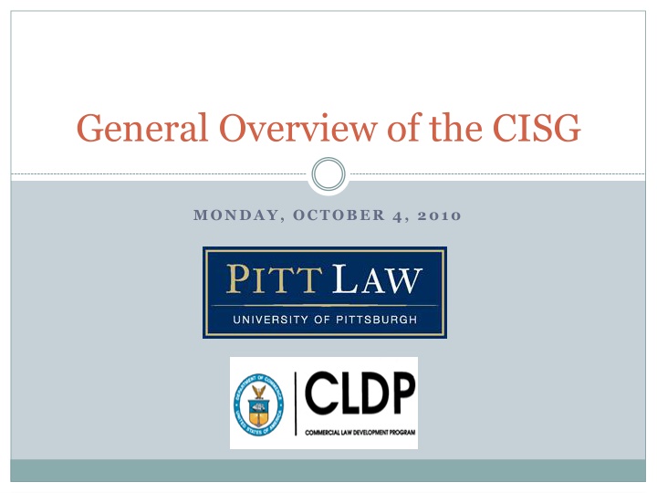 general overview of the cisg