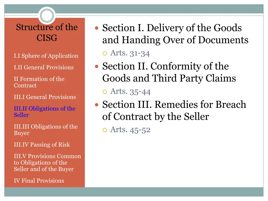 structure of the cisg 4