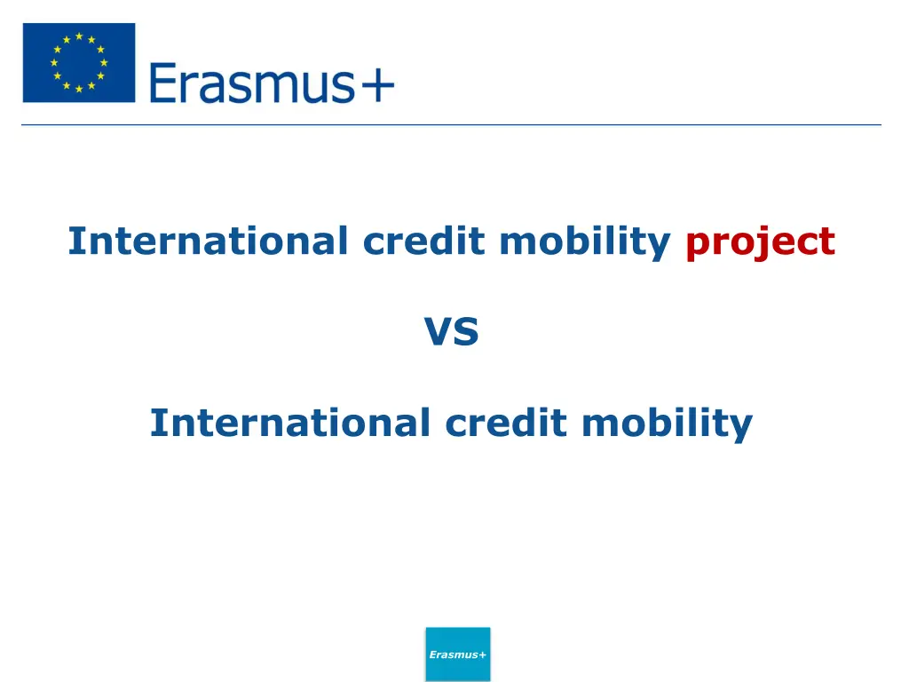 international credit mobility project
