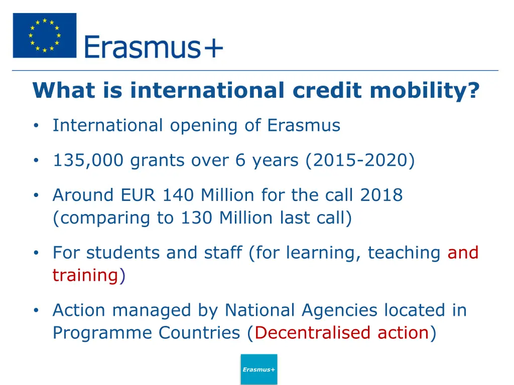 what is international credit mobility