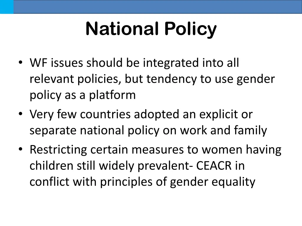 national policy